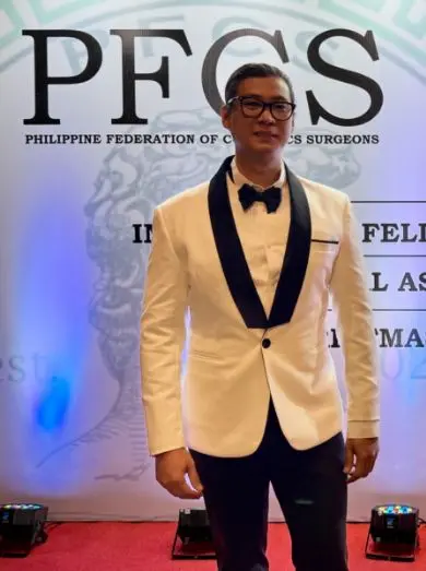 Dr. Bien Po at the PFCS re-induction ceremony and general assembly